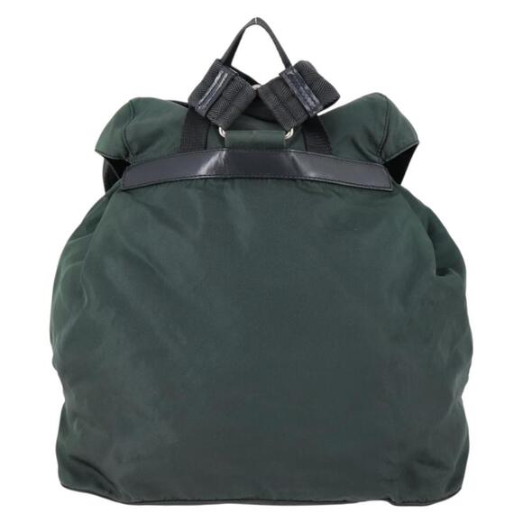 PRADA Backpack Nylon Green Silver Auth 154589 main image 7